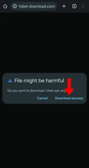 Step 2 - Confirm APK download